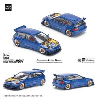 PANDEM CIVIC EG6 METALLIC BLUE OPEN HOOD