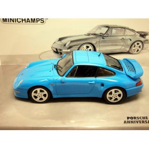 画像:  Porshe 911 TURBO S 3.6 ANNIVERSARY MODEL 1998  blue