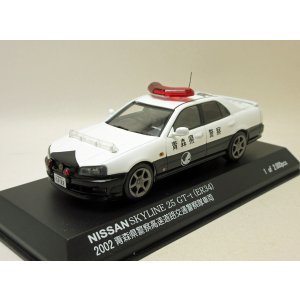 画像: 日産 スカイライン 25 GT-t (ER34) パトカー 2002 青森県警察  高速道路交通警察隊車両