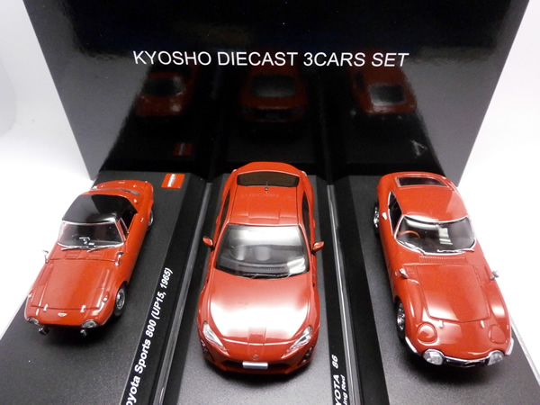 画像1: 京商５０周年記念 トヨタ３台セット  (Spots800,2000GT,86)